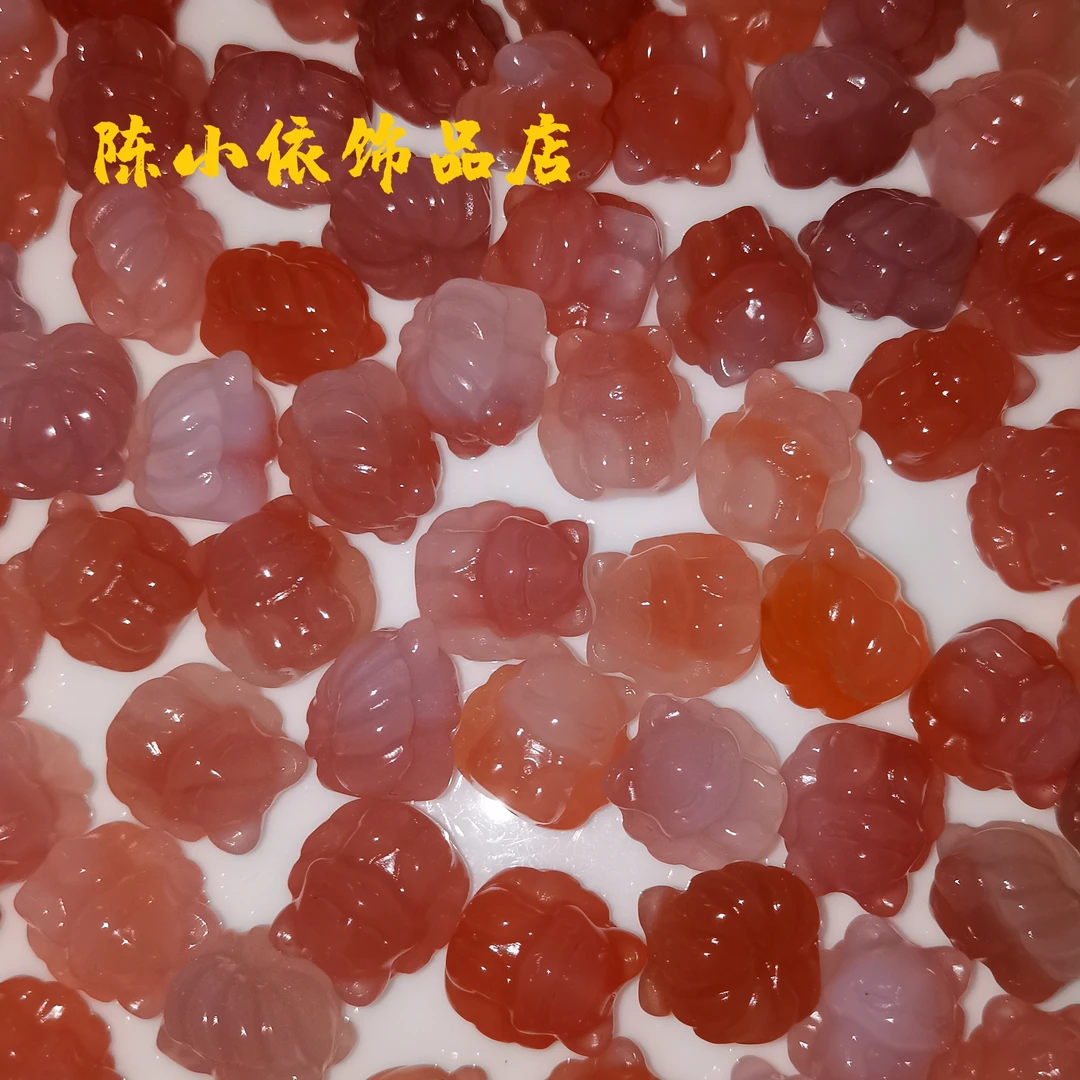 非金属吊坠 【陈小依饰品店】 盐源狐仙宝宝通孔配件 DIY多样性发货