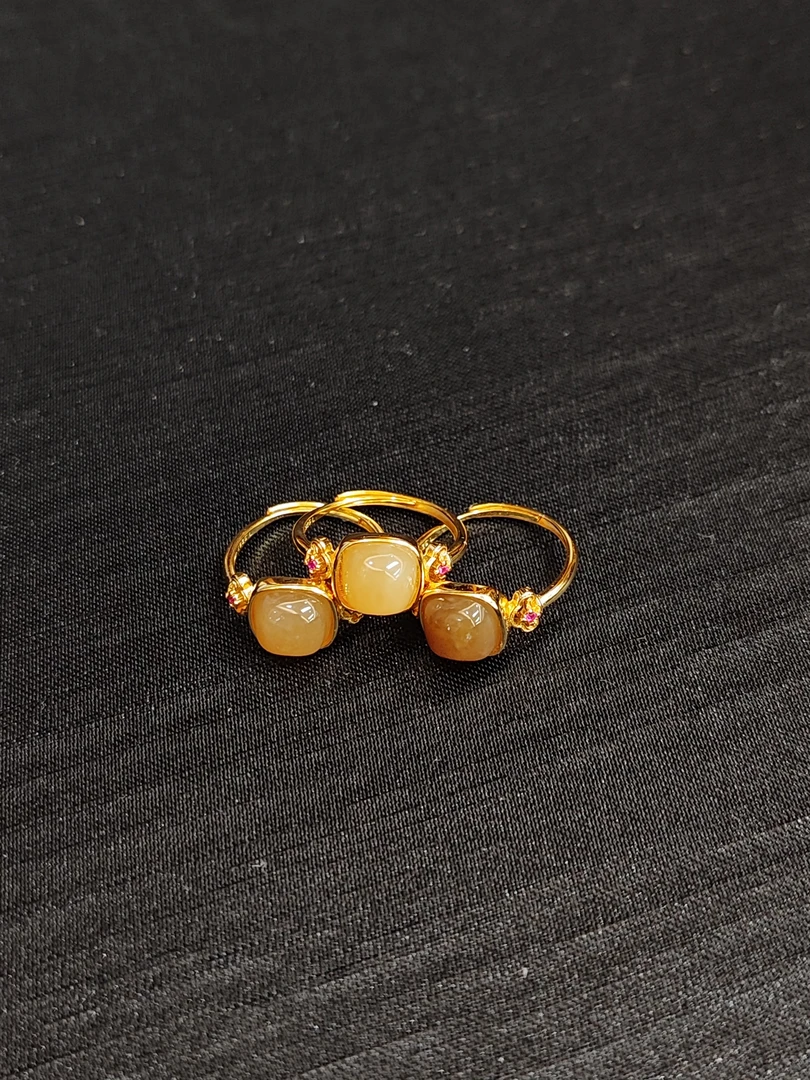 925糖料方形戒指(多样性单个发货)