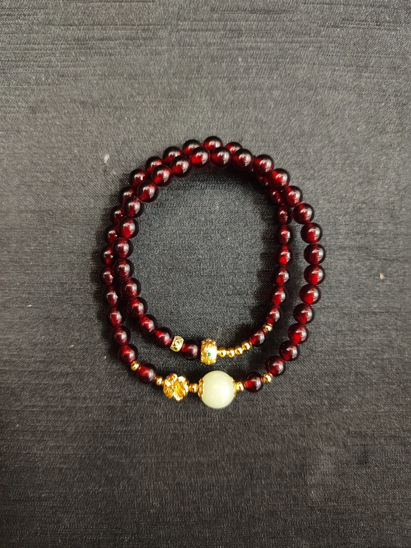 血珀双圈手串6m(多样性单个发货）