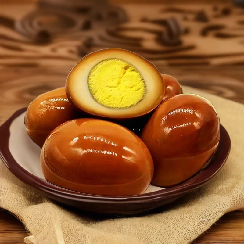 五香卤蛋即食无壳茶叶蛋整箱熟食烤卤蛋好吃的休闲小零食