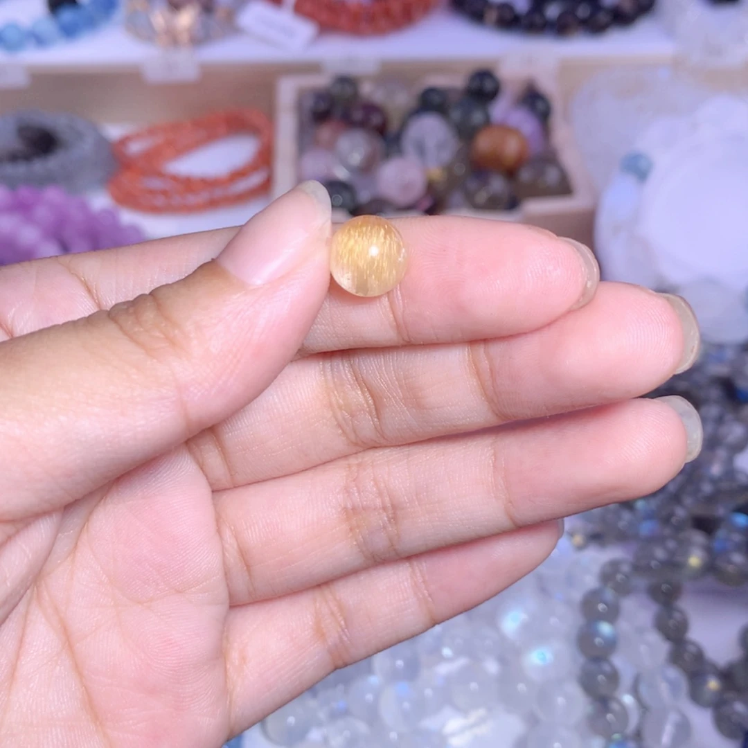 【闪购商品】发晶珠宝半成品银S925镶嵌小*