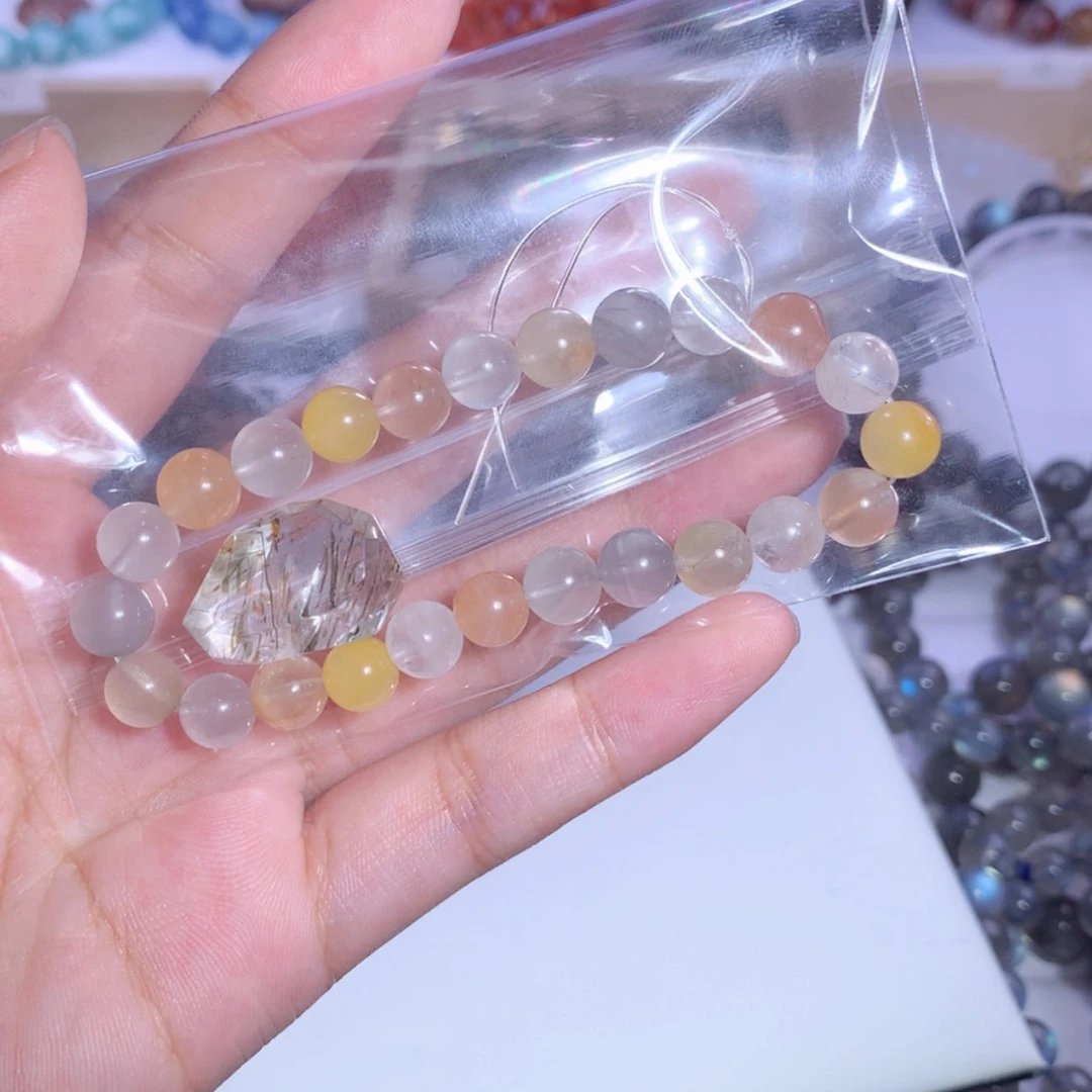 【闪购商品】发晶手链未镶嵌青**作