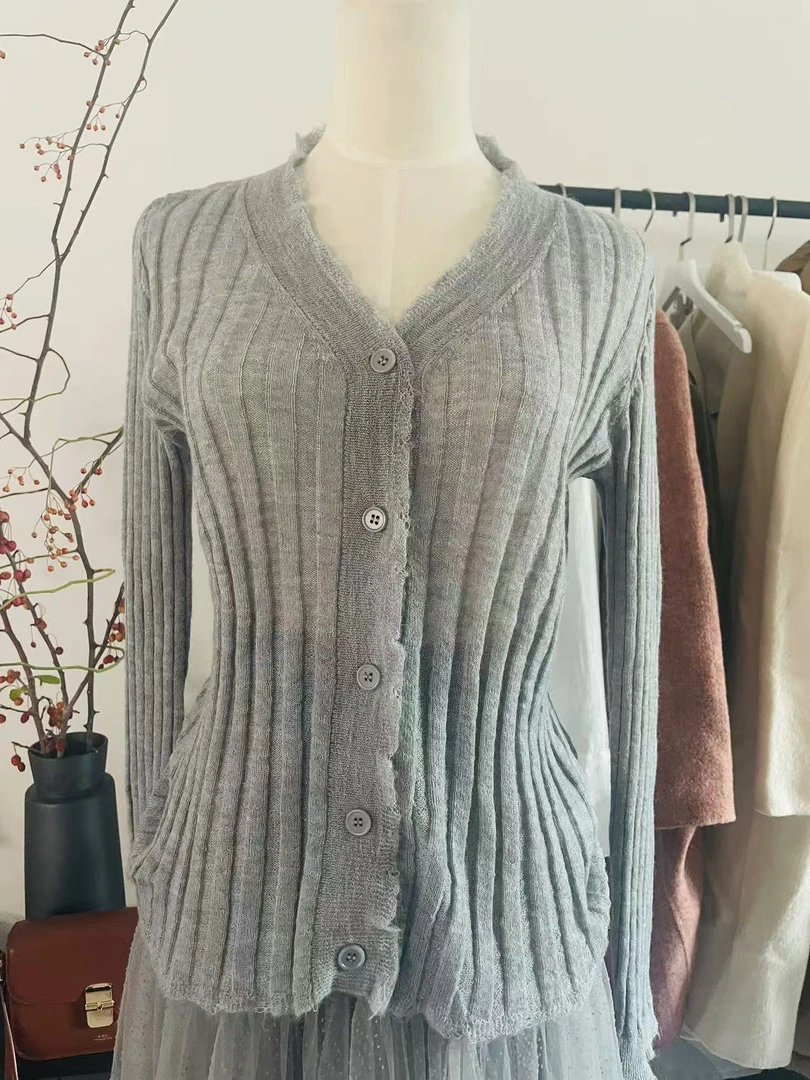 法式气质柔软针织开衫