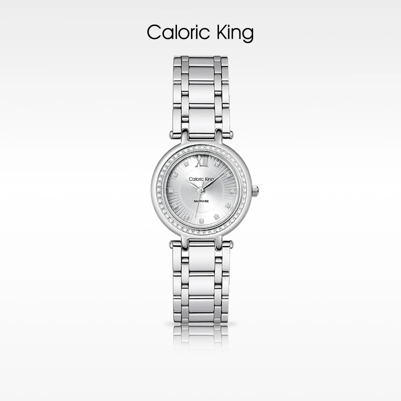 凯卡思Caloric King韶光系列时尚高级镶钻进口机芯女士腕表
