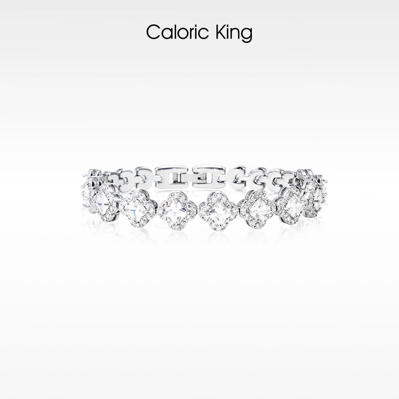 合成金属手链 caloric king 璀璨四叶草系列时尚气质精致手链
