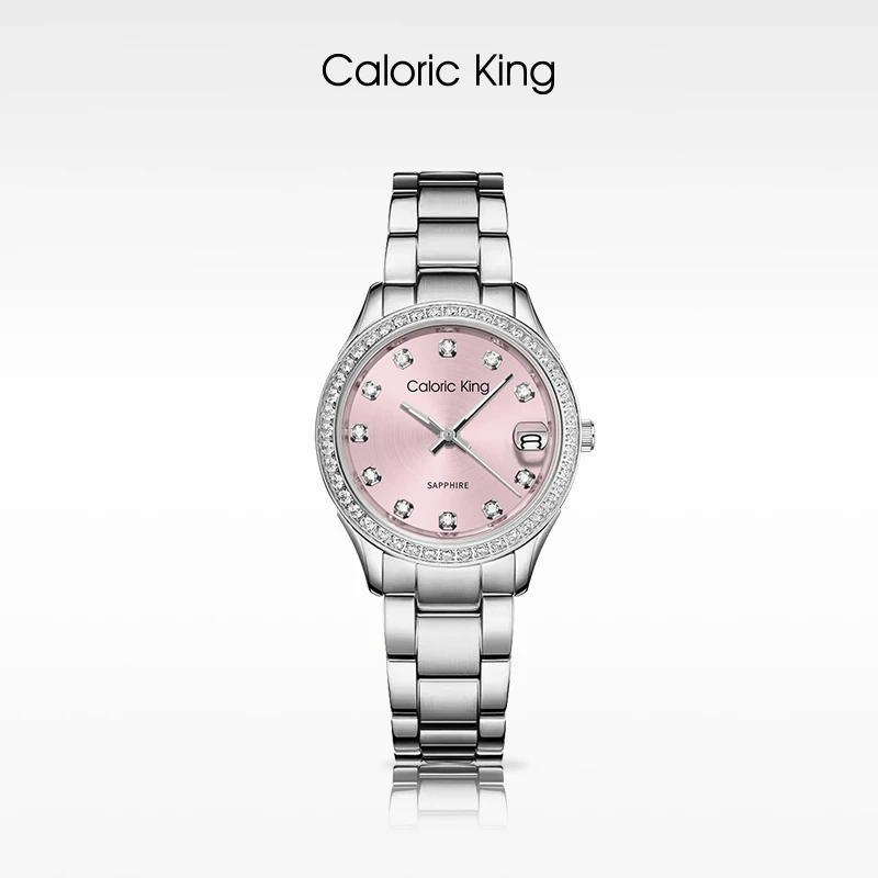 caloric king经典时尚系列镶钻进口机芯手表女款