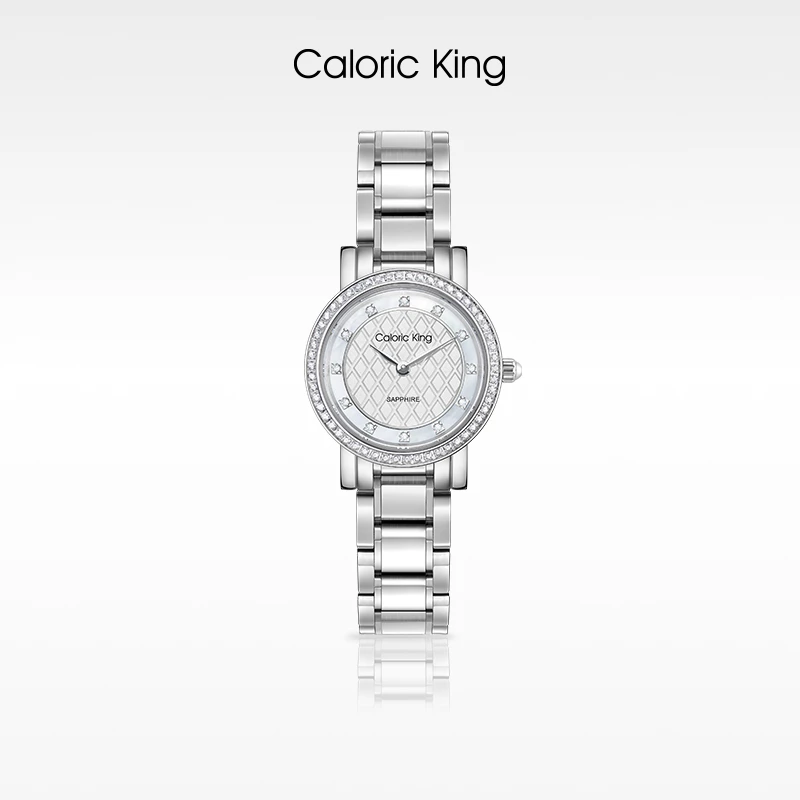 Caloric King小香风时尚风格钢带款瑞士机芯女士腕表