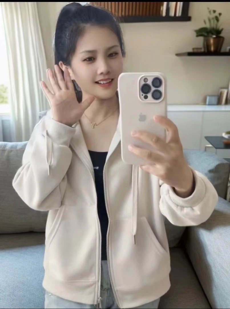 汀莱文小珂066 清!!!!!薄款断码插肩袖卫衣女，没有刺绣