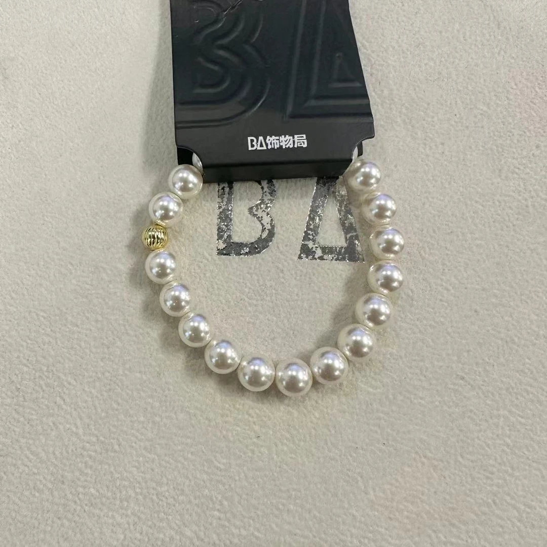 铜合金仿珍珠手链 8mm时尚百搭手链 1825