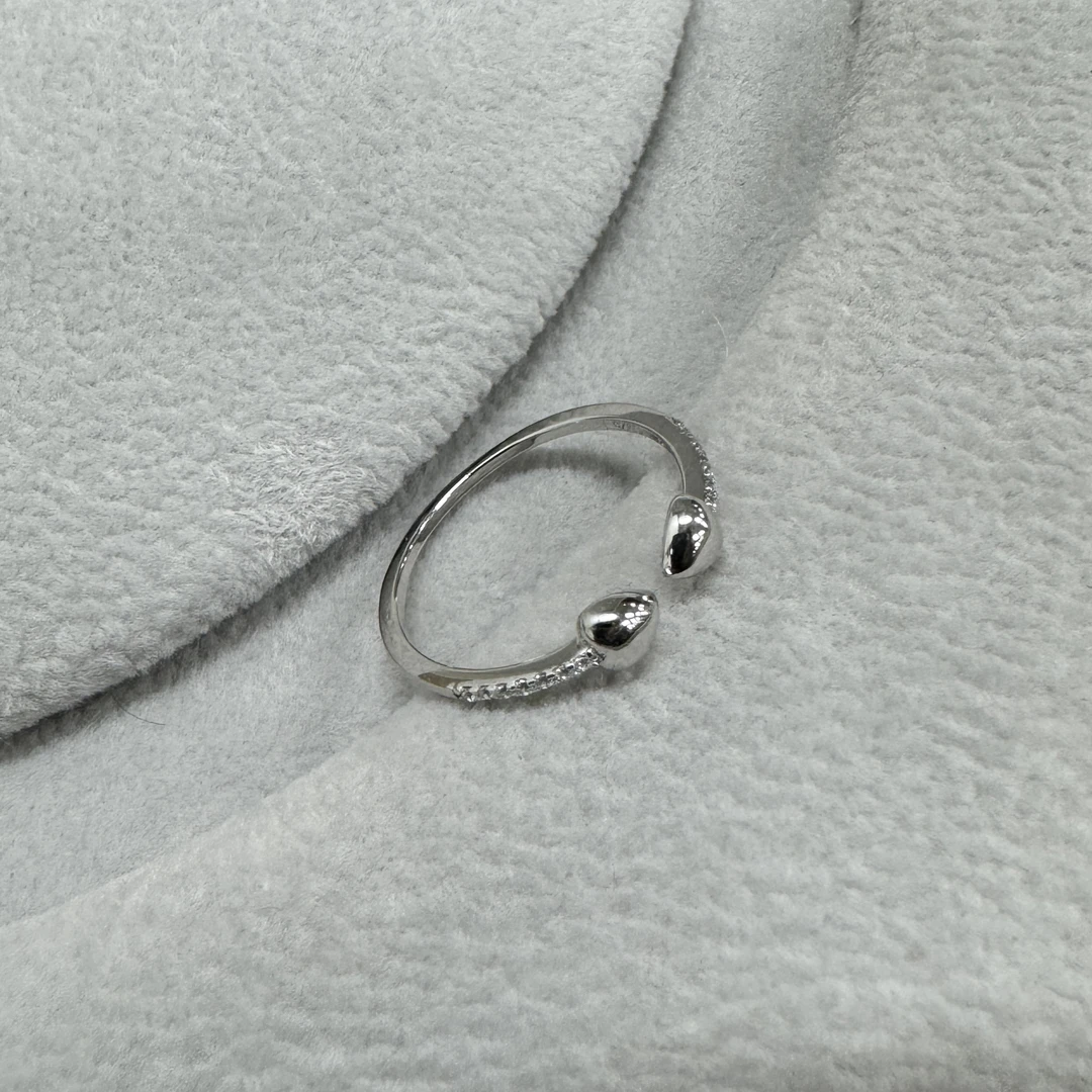 925银戒指 时尚简约素戒指 2436