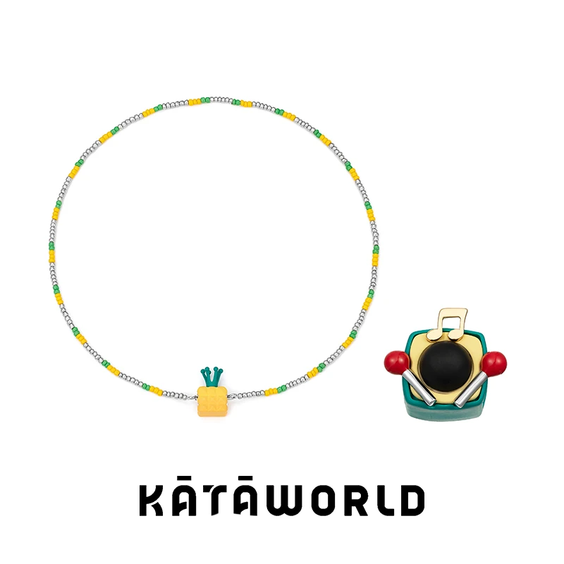 KATAWORLD 铜合金项链 【主理人】任性菠萝捣蛋水果时尚磁吸项链