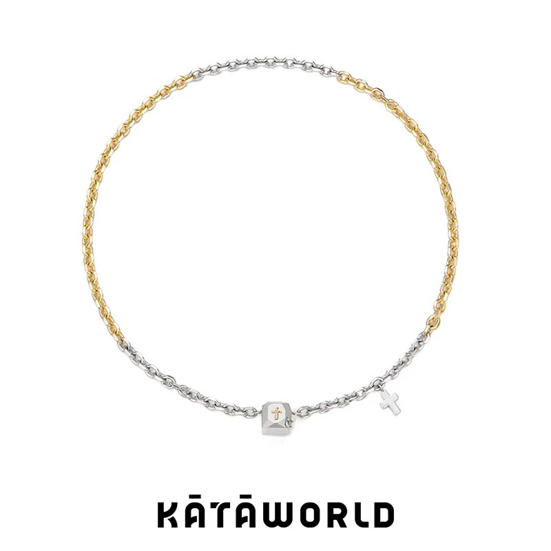 KATAWORLD 铜合金项链 【主理人】Cross十字星系列-星刃十字项链