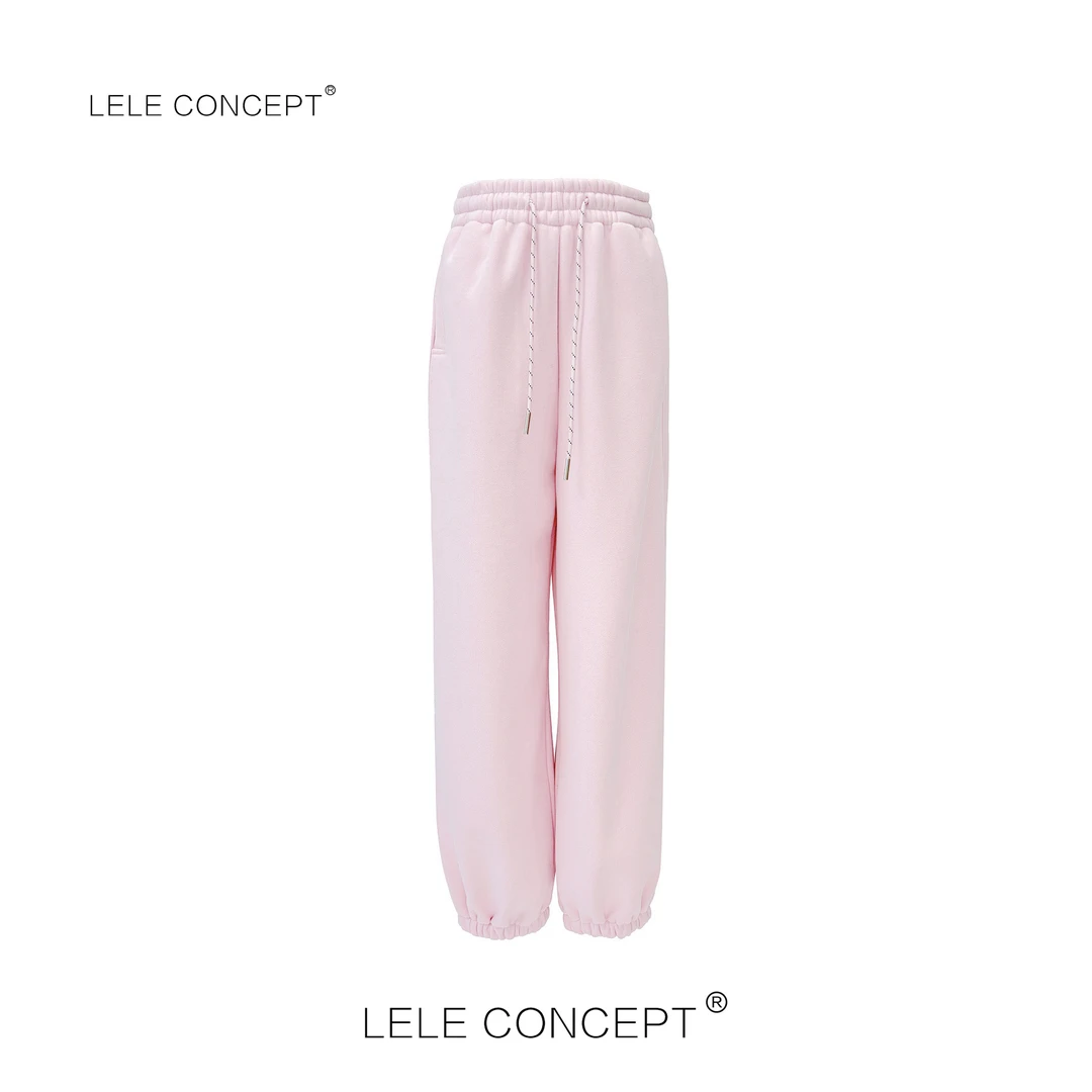 LELE CONCEPT丨新款都市休闲风百搭舒适款抽带多色卫裤K0293