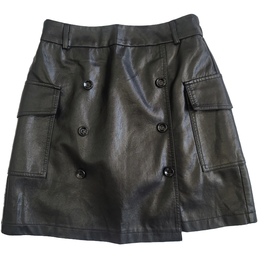 新款时尚皮裙短裙