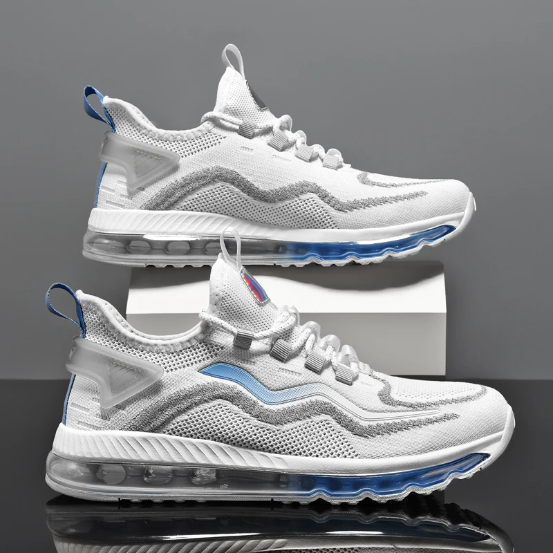 特大码男鞋春夏季网面透气全掌气垫45减震46软底47跑步48运动网鞋