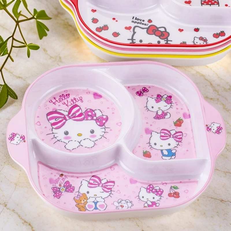 卡通儿童餐盘餐具宝宝分格餐盘小孩吃饭专用盘幼儿辅食分餐盘女孩