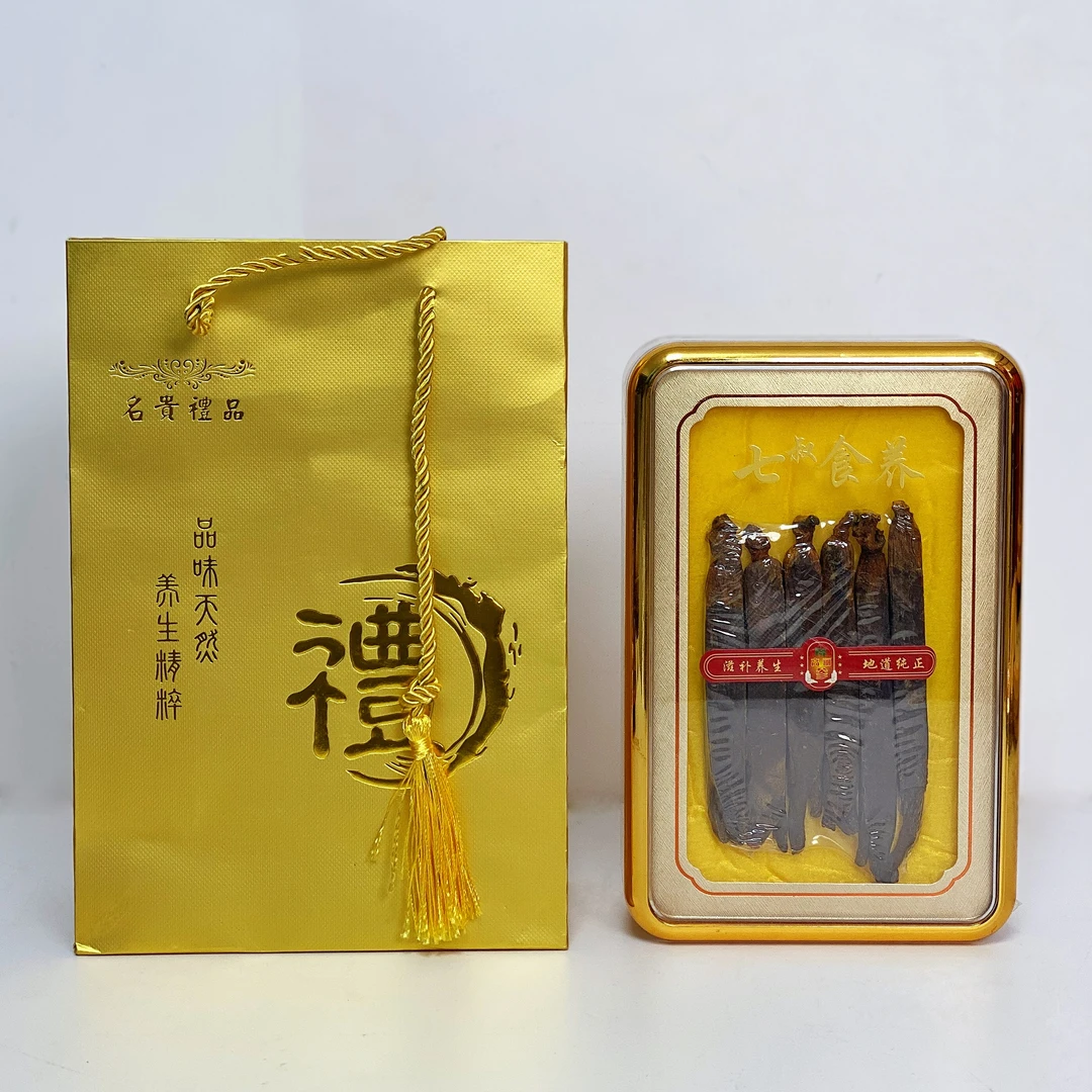 110g金装红参正品别直参六年根滋补红参搭西洋参原产品质