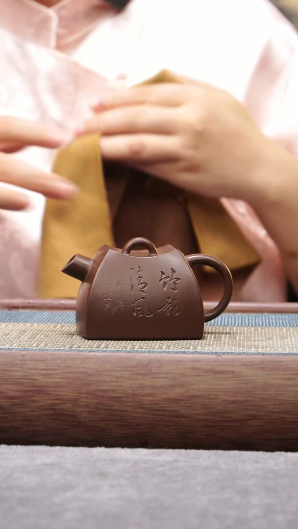 【闪购商品】紫砂茶壶原矿老紫泥四方巨轮