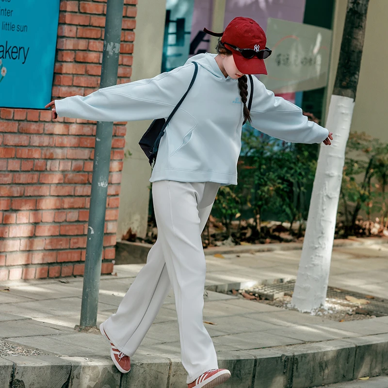 BANDOCIN/半度闲2024年秋季新款城市运动休闲连帽中大童宽松卫衣