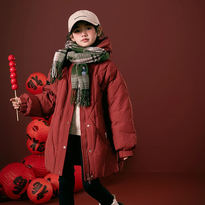 BANDOCIN/半度闲冬装羽绒服冬季户外亲子强三防90白鸭绒滑雪服潮