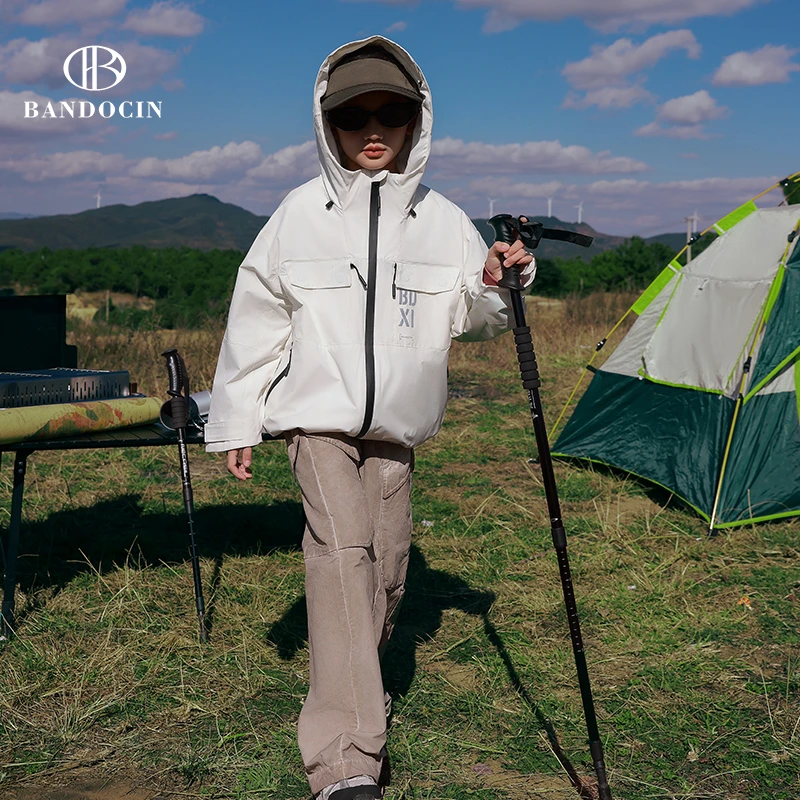BANDOCIN/半度闲儿童防风外套2024秋季户外运动宽松秋冬透气滑雪
