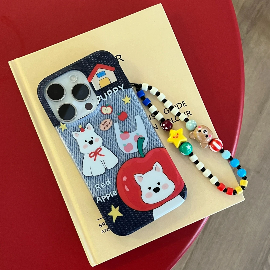 卡通西高地适用苹果13手机壳iphone14全包防摔15promax可爱女外壳