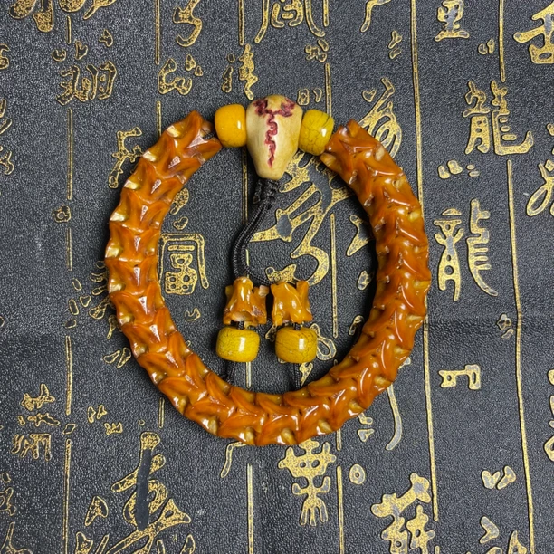 非金属手链 15地龙玉化老灵骨可手串可手持