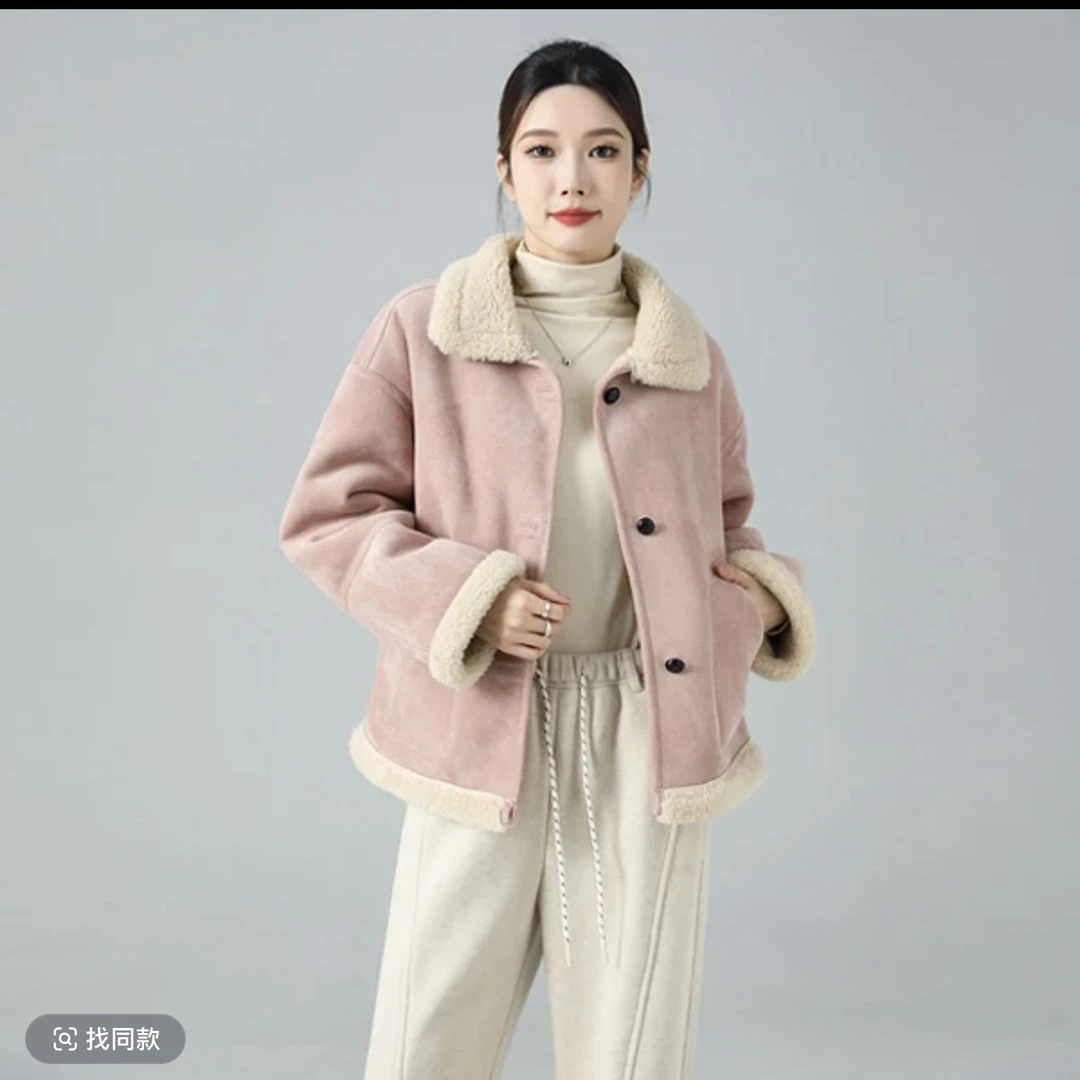 【糖果色皮毛一体】保暖舒适皮毛一体加厚仿羊羔毛