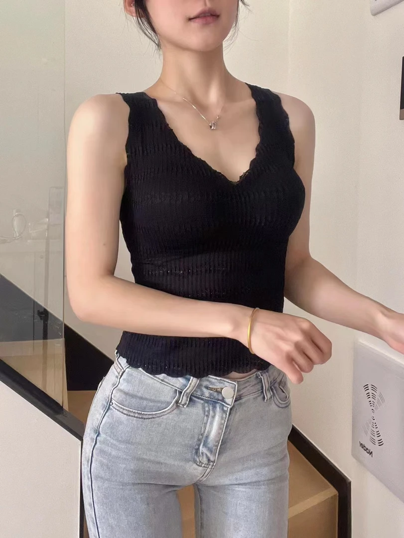 舒适固定杯内衣女无钢圈乳胶文胸带胸垫背心外穿打底吊带美背