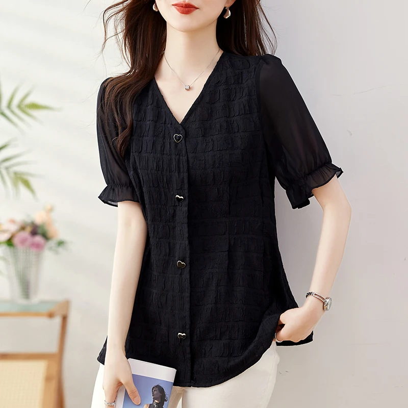 年现货实拍2024大码女装衬衫时尚休闲胖妹妹收腰显