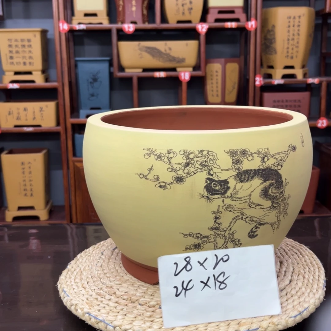 紫砂花盆紫砂花盆