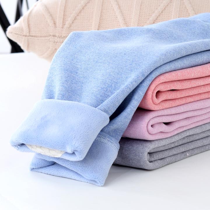 儿童保暖裤男童加绒加厚棉裤中大童高腰内穿长裤秋冬季女童打底裤