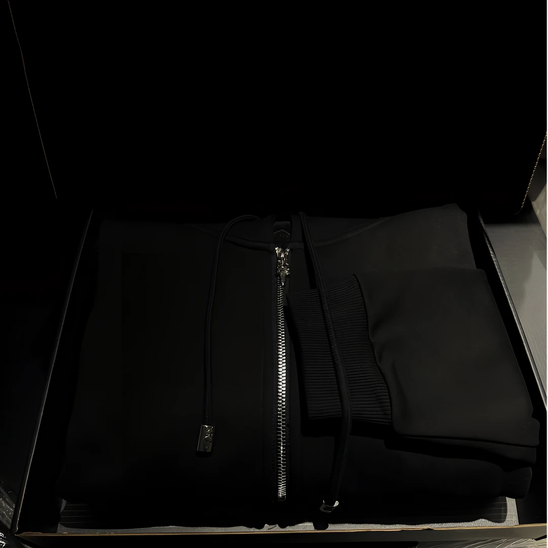 2024刺绣长袖百搭卫衣男女设计感拉链外套EP2218