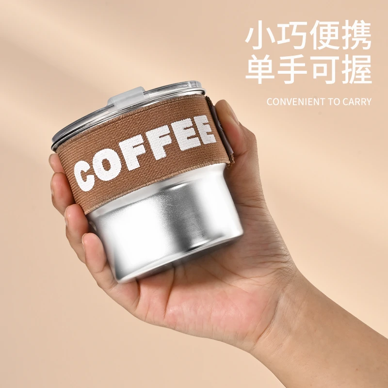 杯子马克杯带盖咖啡杯304不锈钢喝水杯泡茶杯男女办公室专用水杯