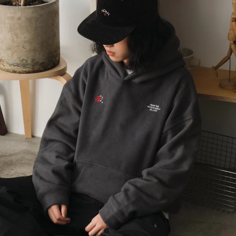 HavenYard飞鸽基础加绒帽衫柔软摇粒绒连帽卫衣