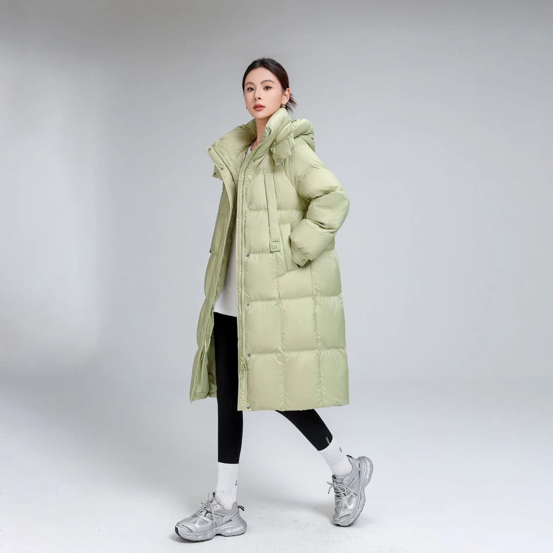 【航睿】2024冬M装饰女装精致修身气质优雅中长款羽绒服24176