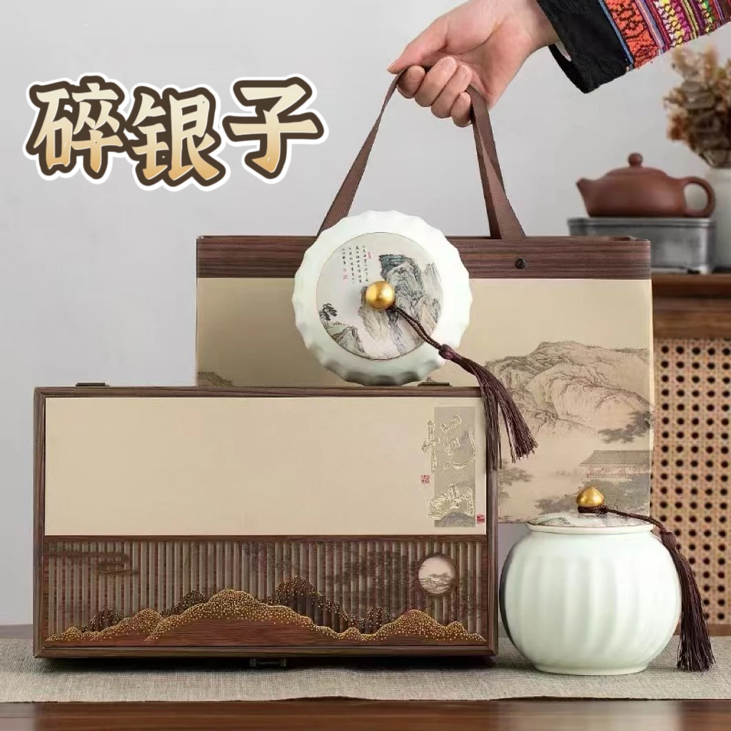 云南正宗普洱茶特级碎银子熟茶糯香茶化石茶叶老茶头礼盒装过年送