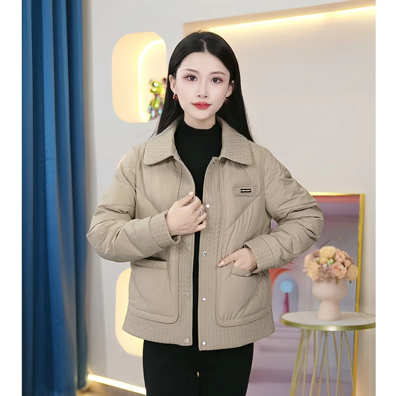 【KL-922-D】2024年新款白鸭绒加厚休闲保暖时尚气质款羽绒服短款