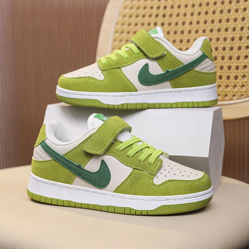 男童鞋新款儿童低帮板鞋运动鞋青苹果童鞋鞋子男孩儿童夏季鞋子AJ