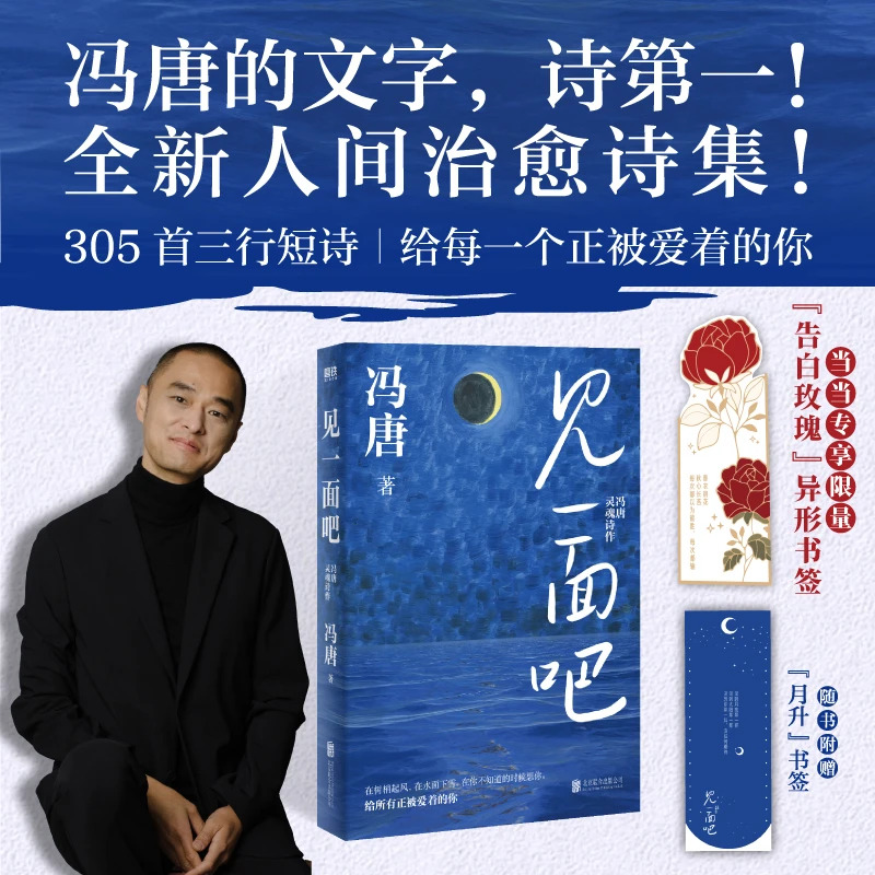 见一面吧：冯唐灵魂诗作（当当限量版“告白玫瑰”异形书签）