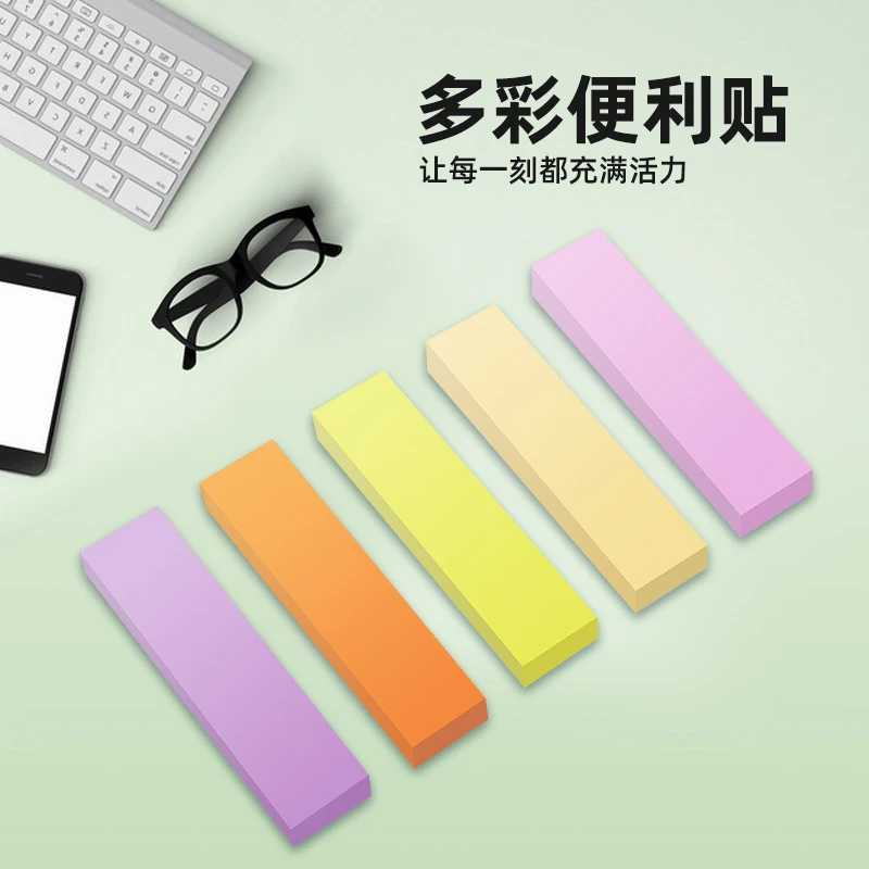 3M便条纸/便利贴/指示标签 5色装纸质标签 670-5AN学习创意彩色