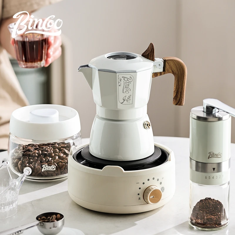 Bincoo双阀三代咖啡摩卡壶意式煮咖啡壶浓缩家用户外套装咖啡器具