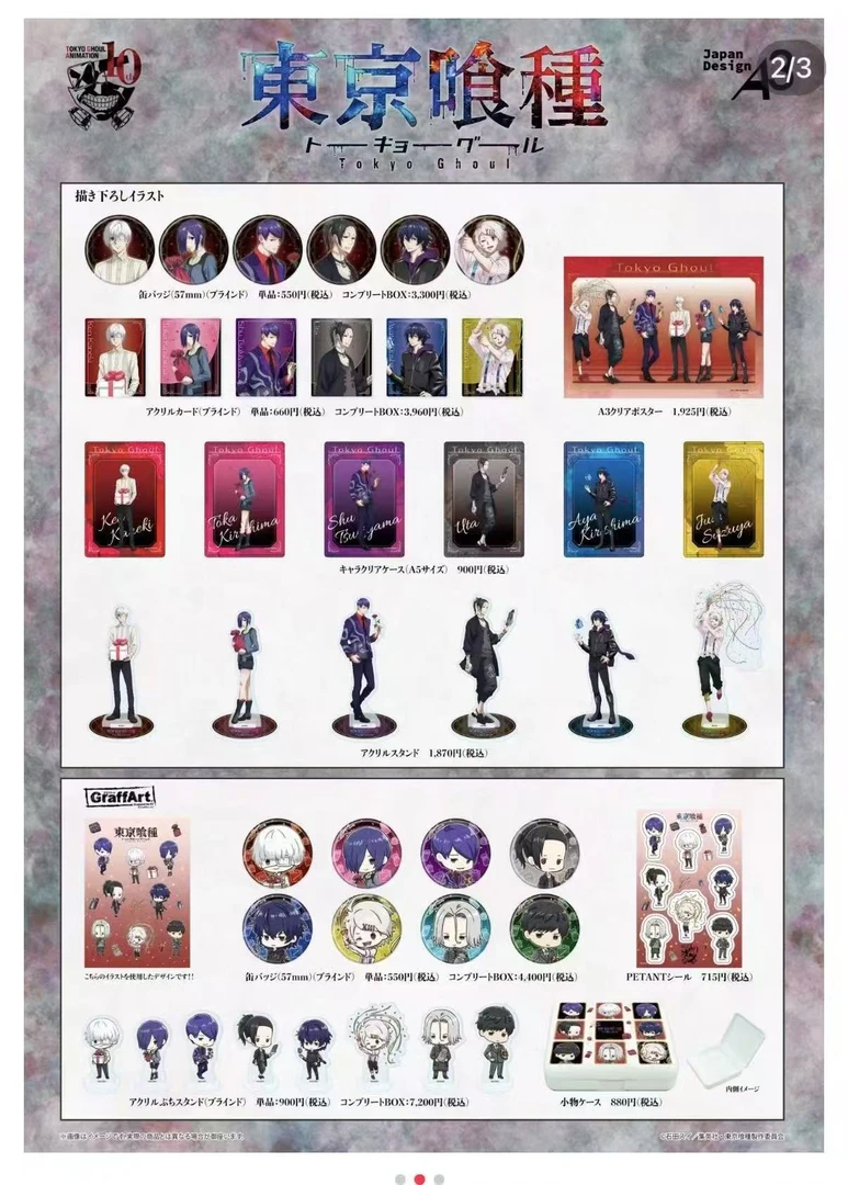 【东京喰种】东京食尸鬼场贩吧唧徽章（盲盒代拆）