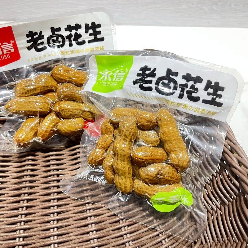 老卤花生香味香辣小散带壳汁卤味盐水花生米下酒菜零食笋0g