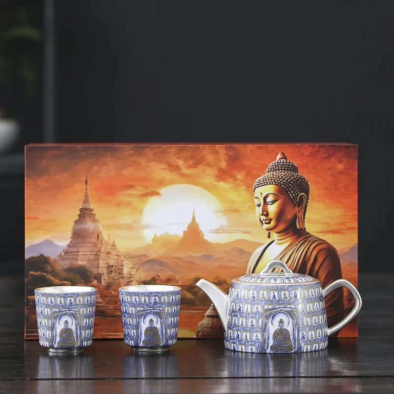 文创功夫茶具万佛朝宗茶壶茶杯高档送礼佳品