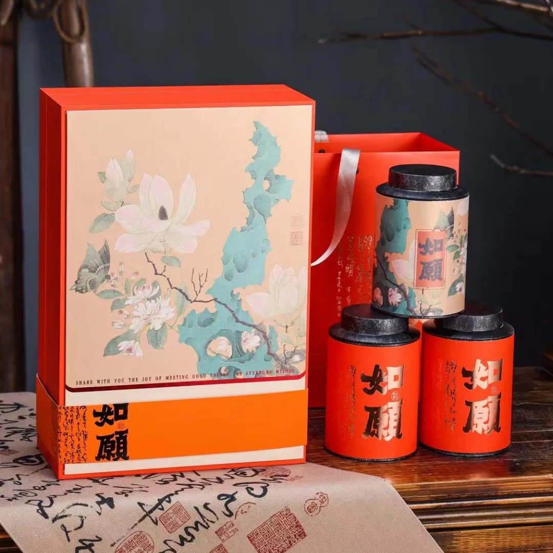 新茶肉桂岩茶乌龙茶叶礼盒装  如愿