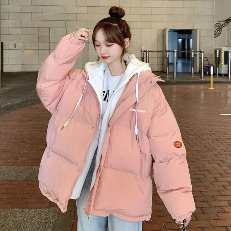 羽绒服服女冬季2023新款加厚韩版宽松ins羽绒服学生面包服羽