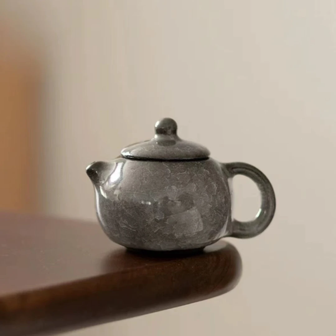 黑冰迷你小壶可养可把玩陶瓷把把壶