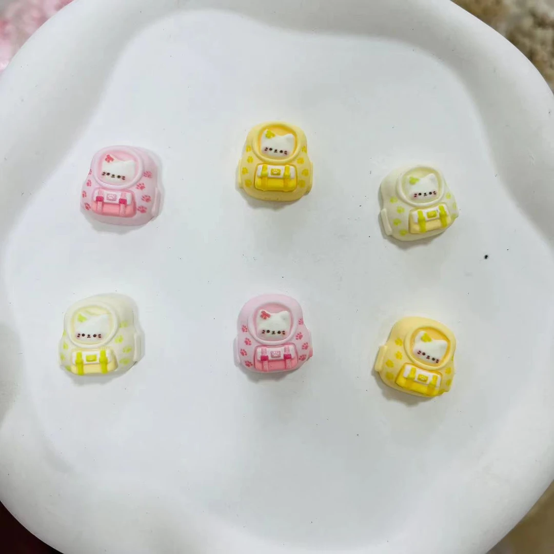 【师姐毒家定制】猫包（肤感粉米黄混装）树脂手工diy饰品配件