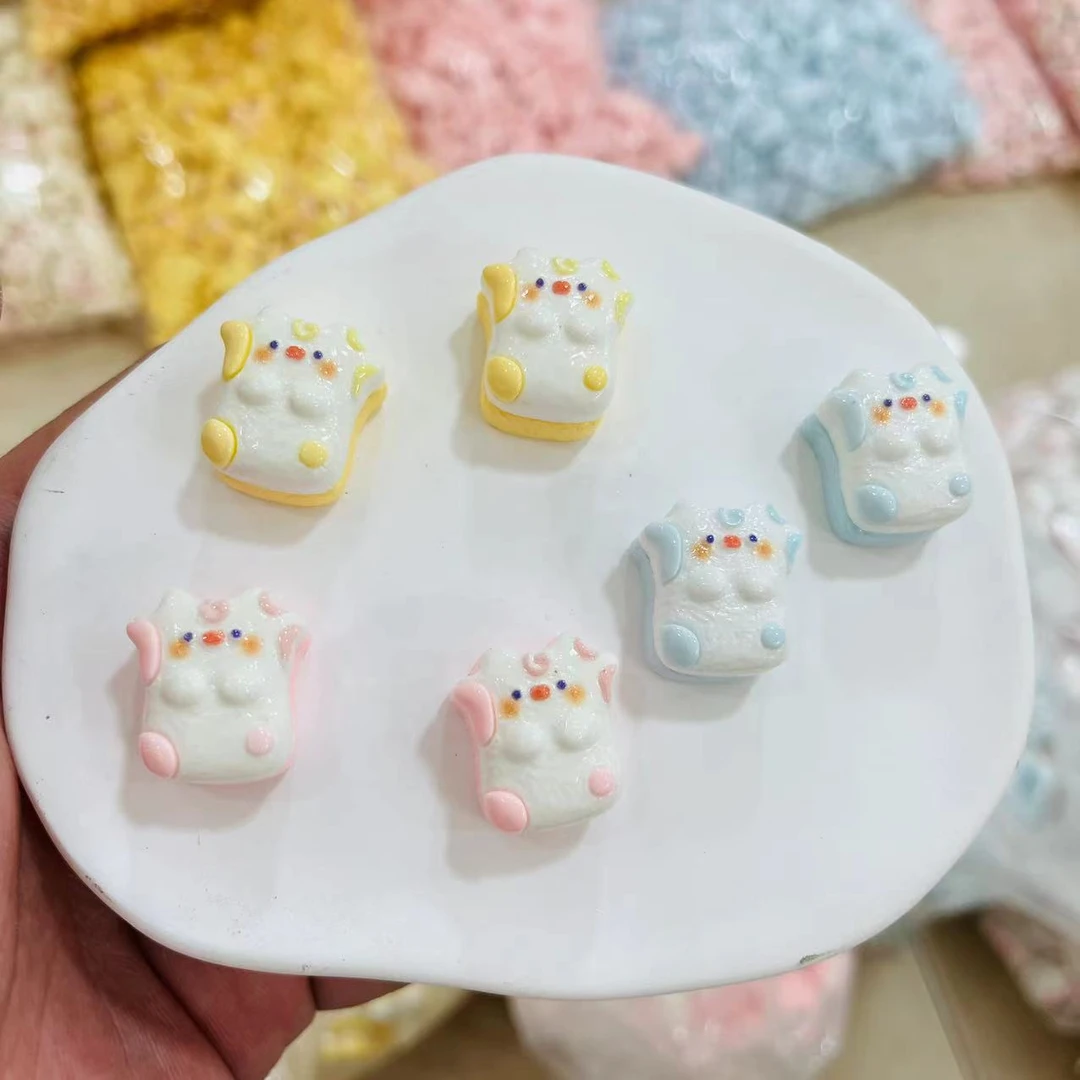 【师姐毒家定制】皮皮牛(粉黄蓝混)树脂手工diy饰品